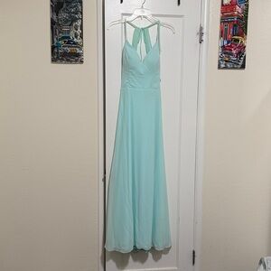 Chic Mint Green Halter Maxi Dress
